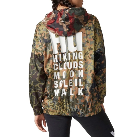 ADIDAS Pharrell Williams Hiking Camo Windbreaker - Picture 2 of 5